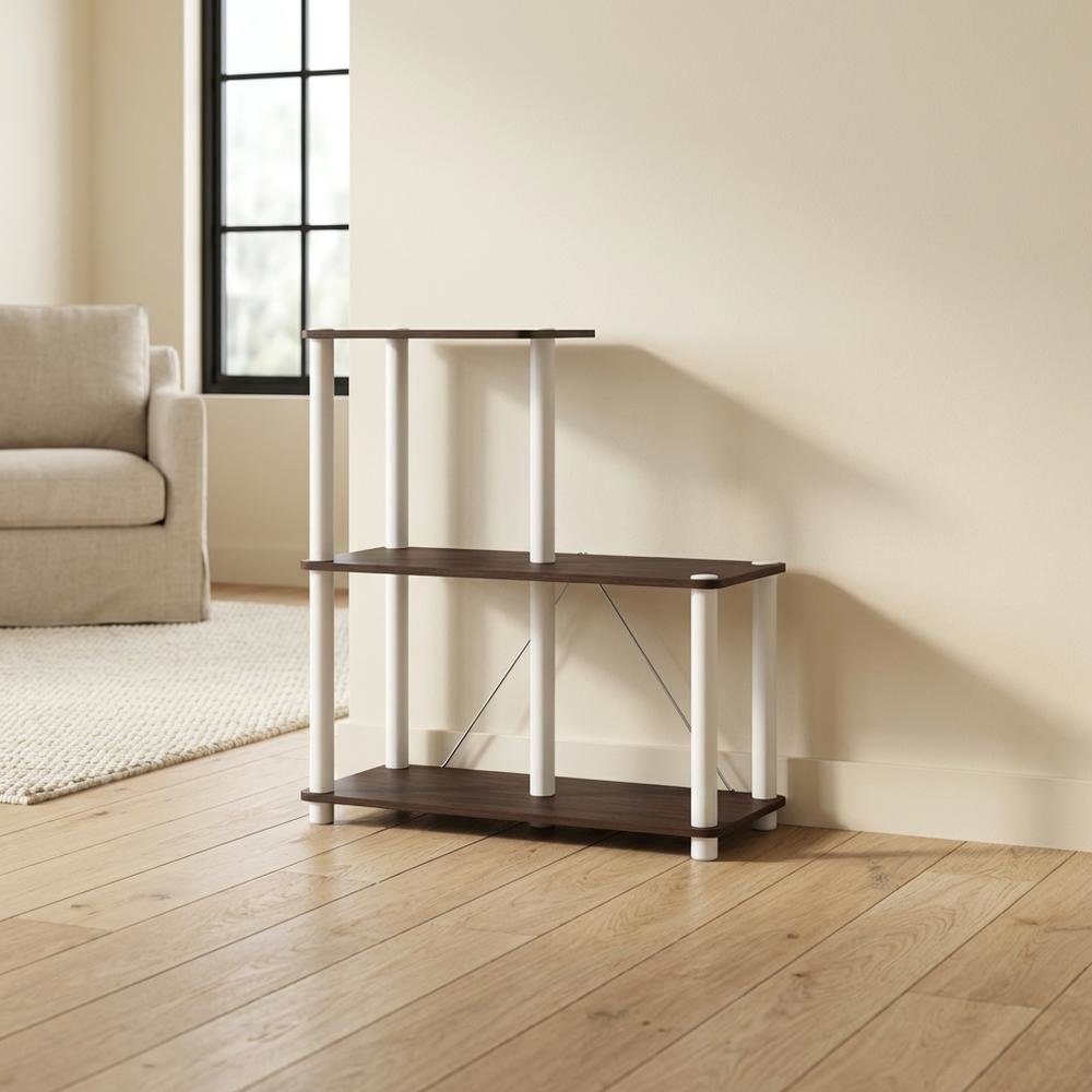 Wooden 3-Cube Shelves Open Bookcase for Stylish Storage and Display