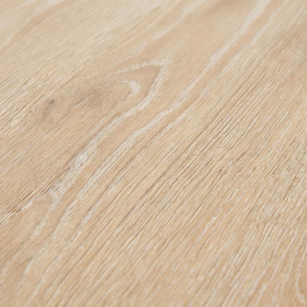 Oval wood end table with plinth base in oak finish, stylish and modern design