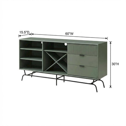 Finish TV Stand with 3-Drawers and 4 Shelves for Modern Living