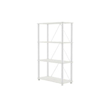 Wooden 4-Tier Bookcase with Open Shelves for Stylish Storage