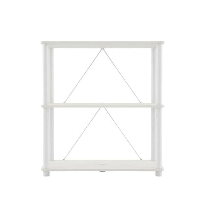 Wood 3-Tier Bookcase with Open Shelves for Living Room or Office Spaces