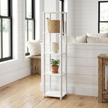 Wood 5-Tier Open Bookcase with Multiple Shelves and Sturdy Construction