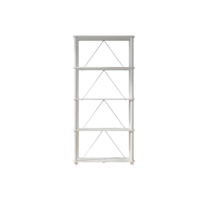 Sturdy 5-Tier Wooden Open Bookcase for Home and Office Storage