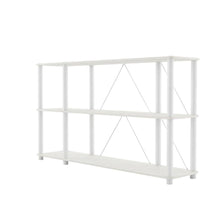 Wood 3-Tier Bookcase with Open Shelves for Living Room or Office Spaces