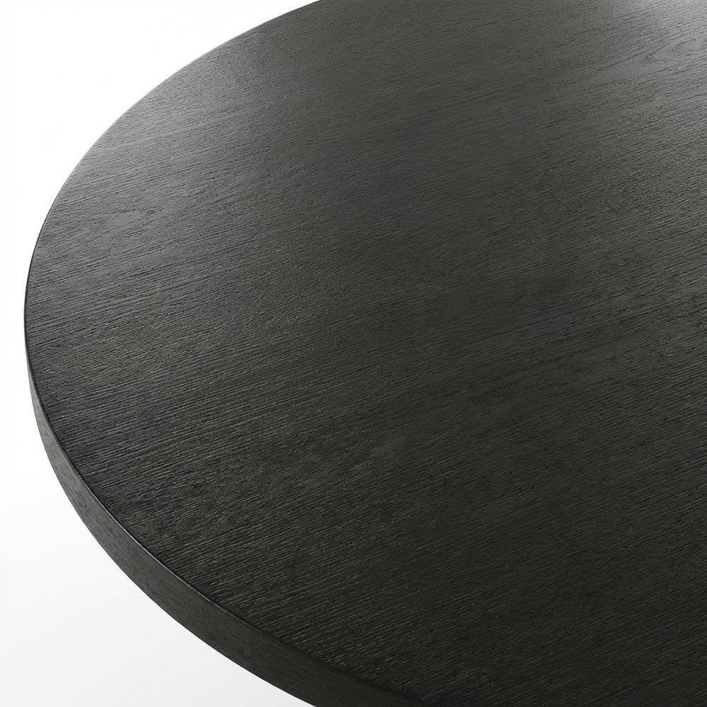 Round Solid Wood Coffee Table with Durable Finish for Modern Living