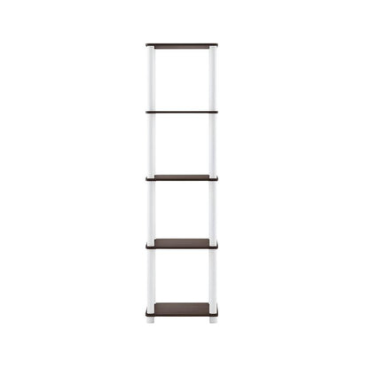 Wooden 5-Tier Bookshelf with Open Design for Living Room and Office Storage