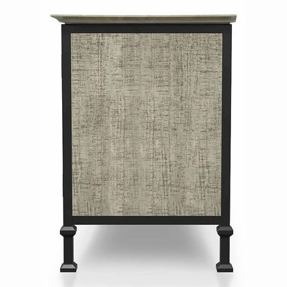 Gray Industrial TV Stand – 72 Inch Wide Entertainment Center For Living Room
