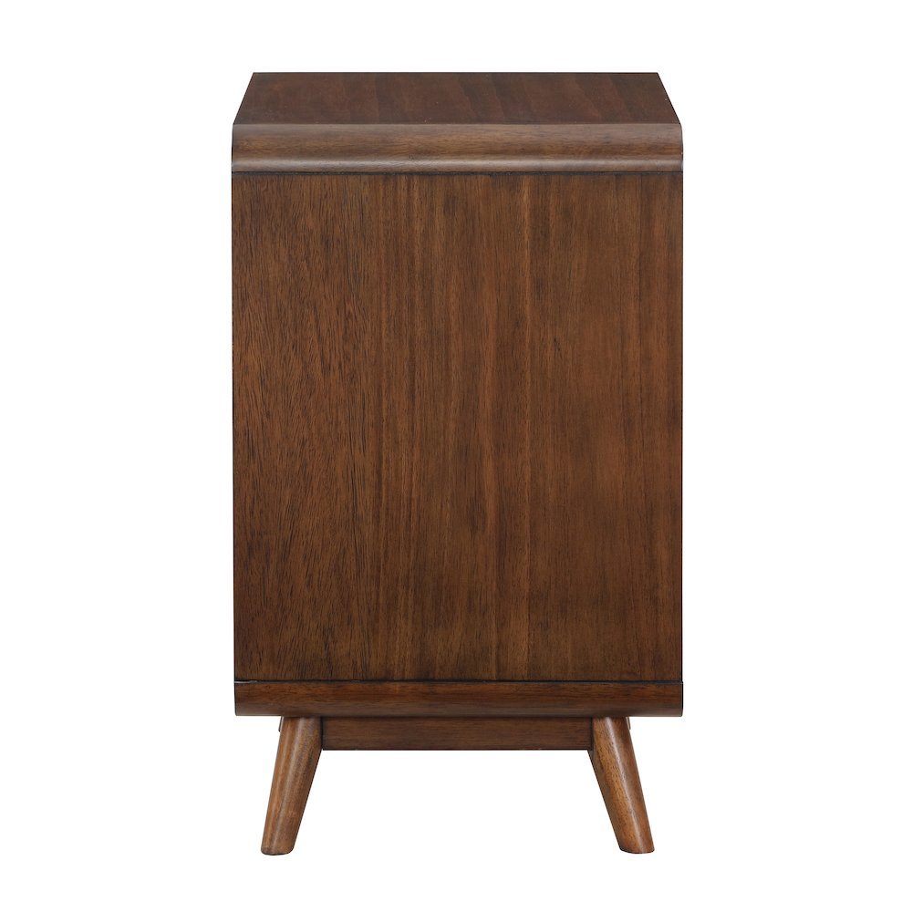 Brown Wooden Nightstand – 1 Drawer Side Table for Bedroom Décor and Storage