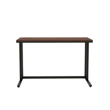 Black Writing Desk – Metal Computer Desk With USB and Power Outlets