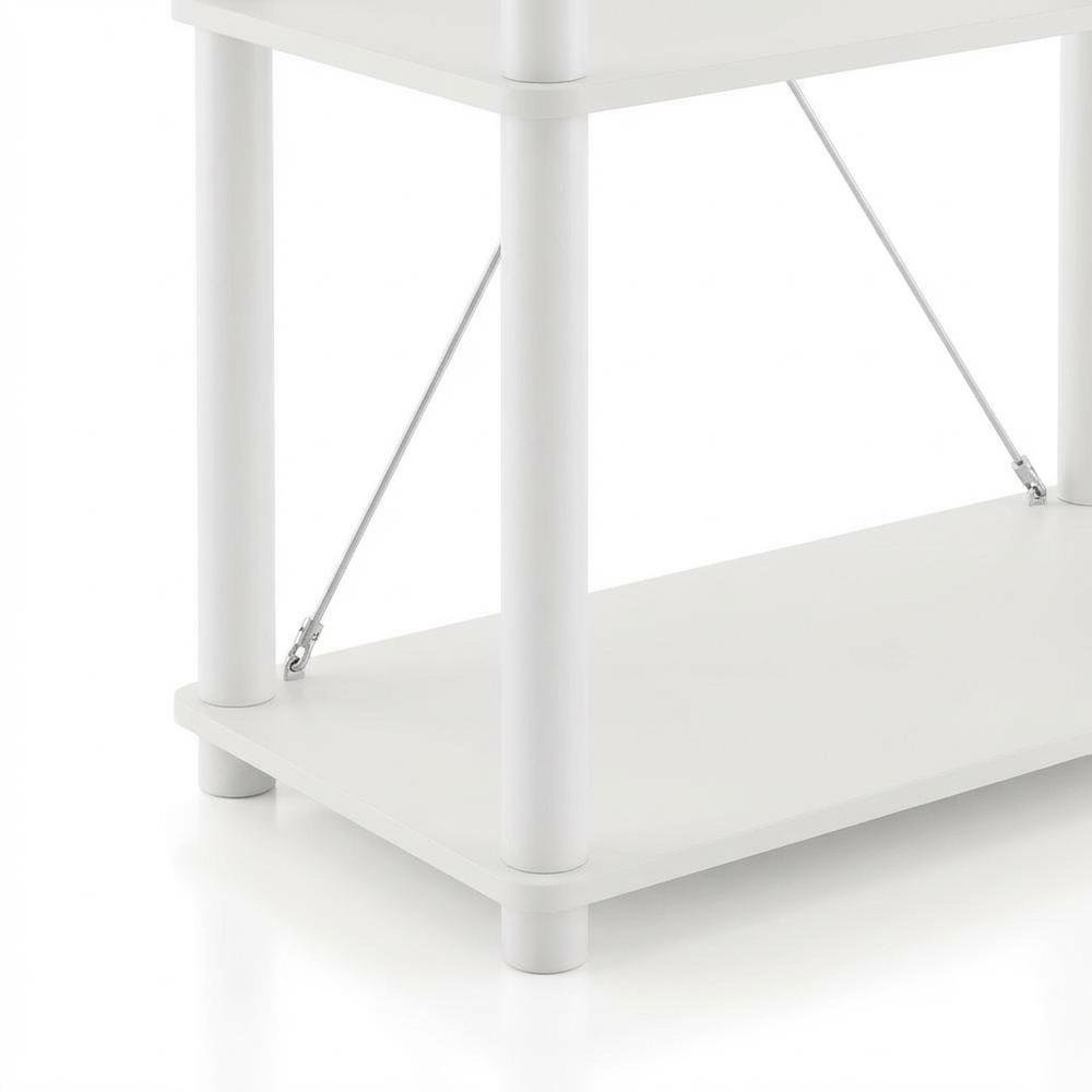 Sturdy 5-Tier Wooden Open Bookcase for Home and Office Storage