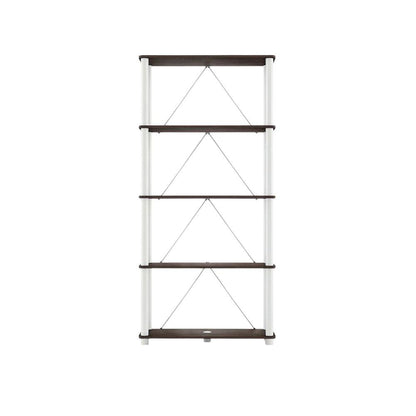 Wood 5-Tier Open Bookcase with Spacious Shelving for Home Office and Living Room