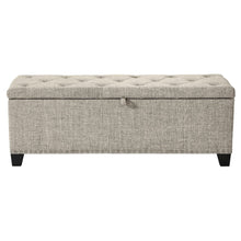 Light Brown Ottoman with Storage – Upholstered Storage Bench for Bedroom, Entry
