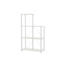 White Bookcase – 5 Cube Storage Organizer with Open Cubby Shelf Design