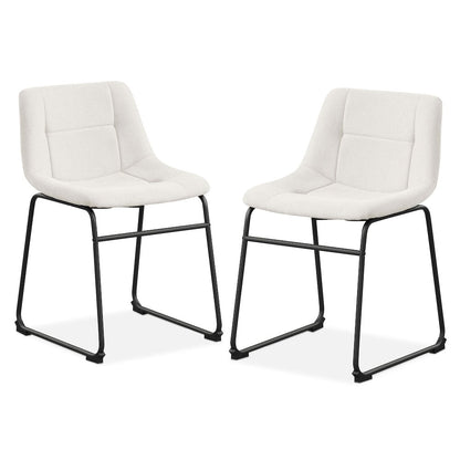 Furniture of America Diam Upholstered Dining Chairs (Set of 2)