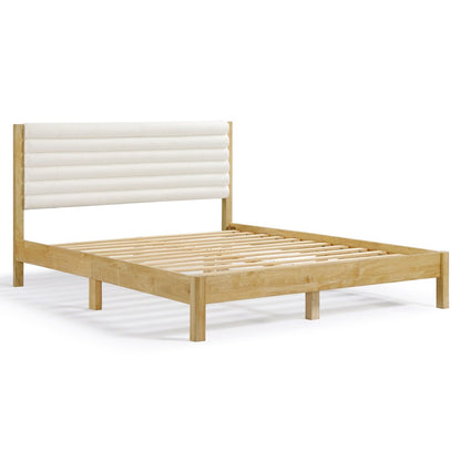 Furniture of America Mansta Bed with Upholstered Headboard