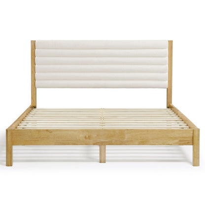 Furniture of America Mansta Bed with Upholstered Headboard