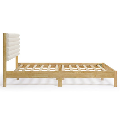 Furniture of America Mansta Bed with Upholstered Headboard