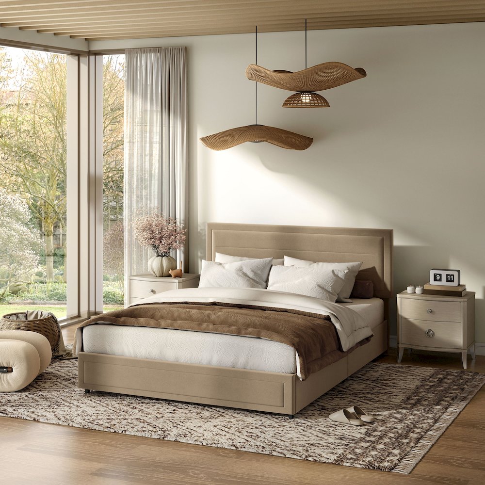Furniture of America Ranney Bed with Side Storage
