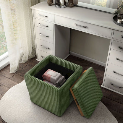 Furniture of America Danter Ottoman with Flip Top Tray