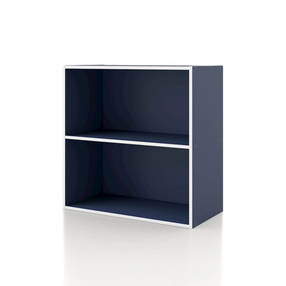 Seni Stackable Wood 2-Shelf Bookcase