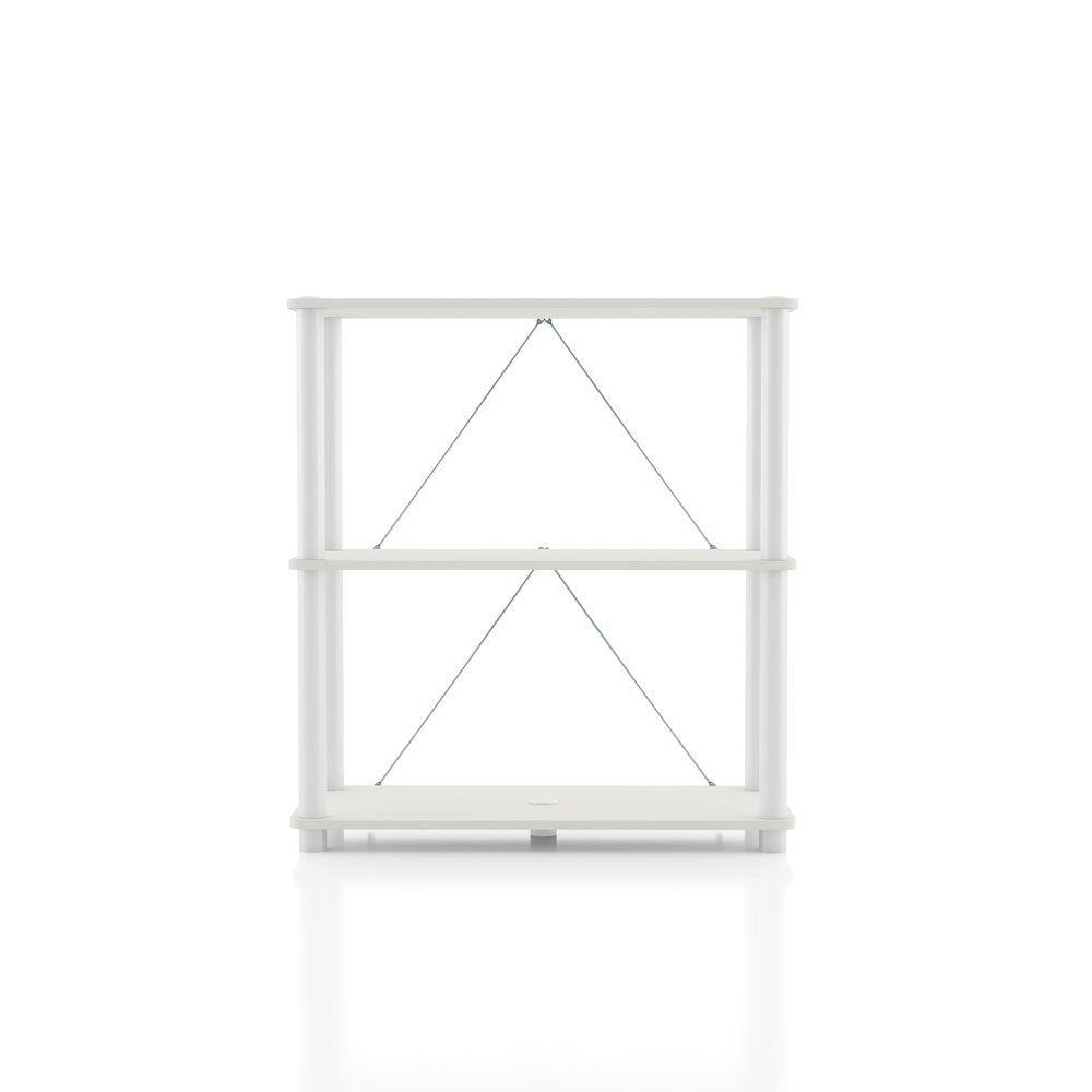 Seni 3-Tier 27-Inch Shelves Wood Open Bookcase