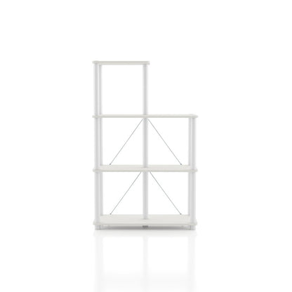 Seni 3-Tier 27-Inch Shelves Wood Open Bookcase