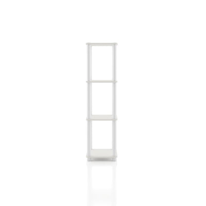 Seni 4-Tier 15-Inch Shelves Wood Open Bookcase