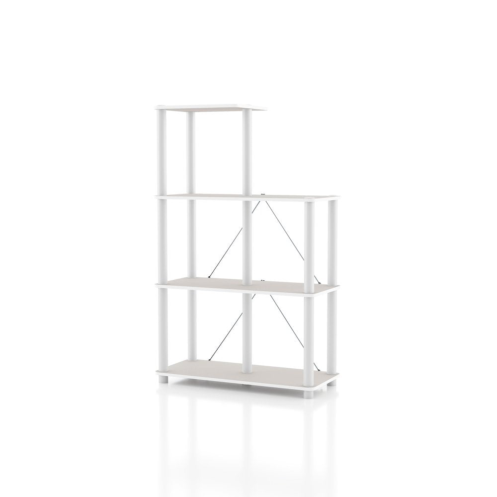 Seni 3-Tier 27-Inch Shelves Wood Open Bookcase