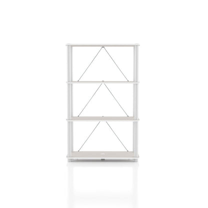 Seni 4-Tier 27-Inch Shelves Wood Open Bookcase