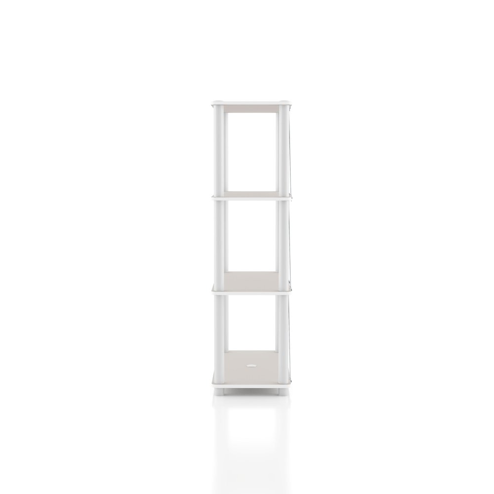 Seni 4-Tier 27-Inch Shelves Wood Open Bookcase