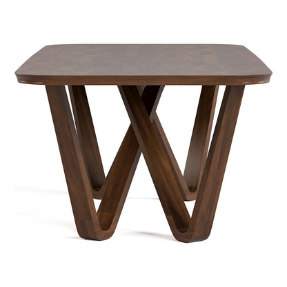 Ralmon Rich Walnut Solid Wood Dining Table