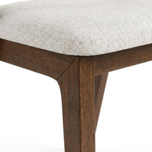 Rich Walnut Dining Chairs with Solid Wood Construction in Set of 2
