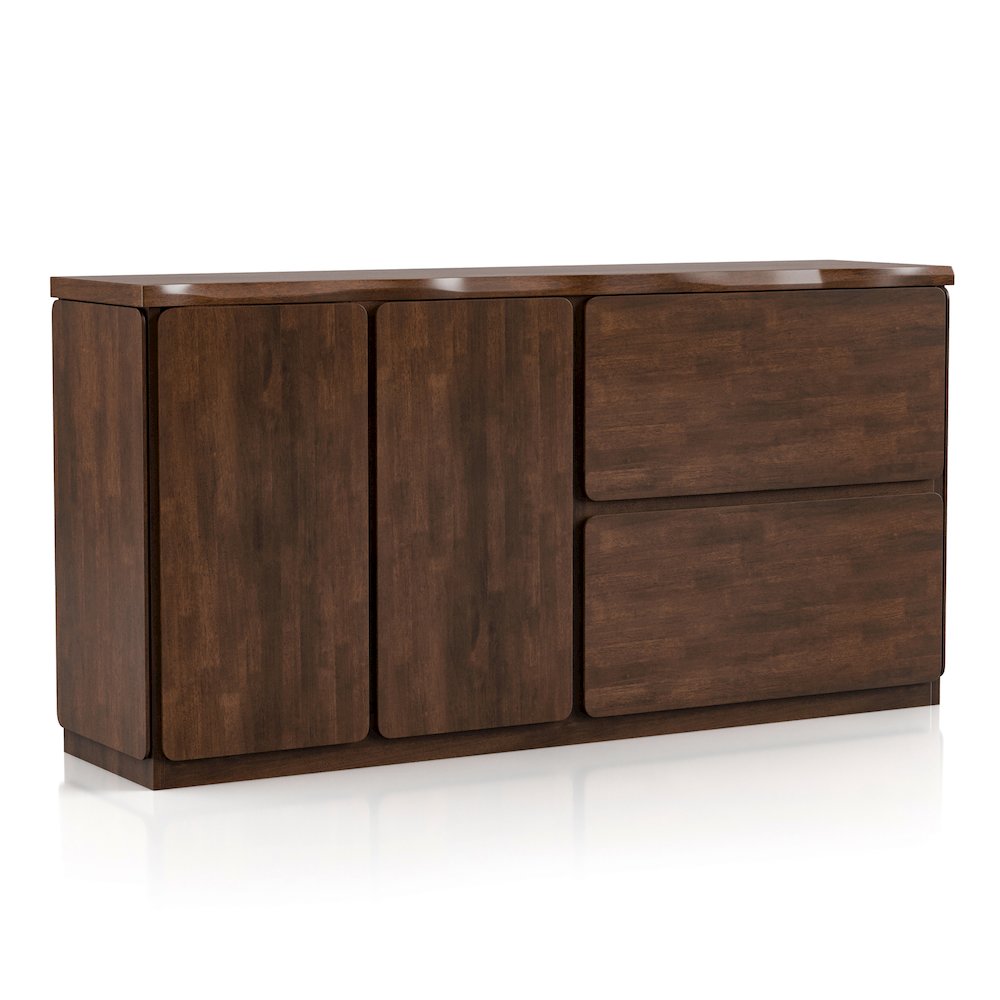 Pascan Rich Walnut Solid Wood Dining Server