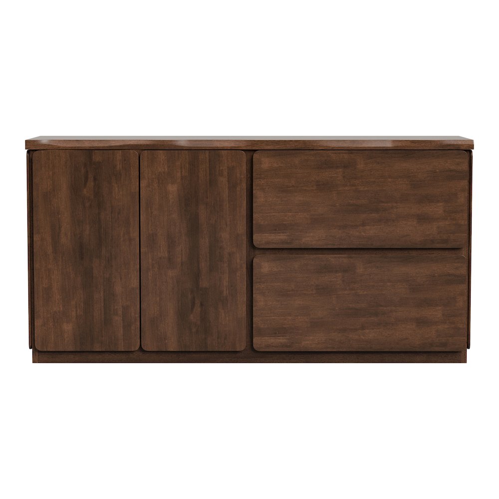 Pascan Rich Walnut Solid Wood Dining Server