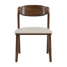 Rich Walnut Dining Chairs Set of 2 with Solid Wood Frame and Comfortable Seating
