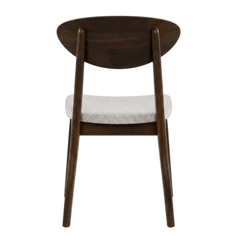 Rich Walnut Solid Wood Dining Chairs - Set of 2