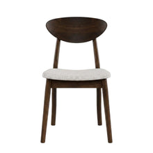 Rich Walnut Solid Wood Dining Chairs - Set of 2