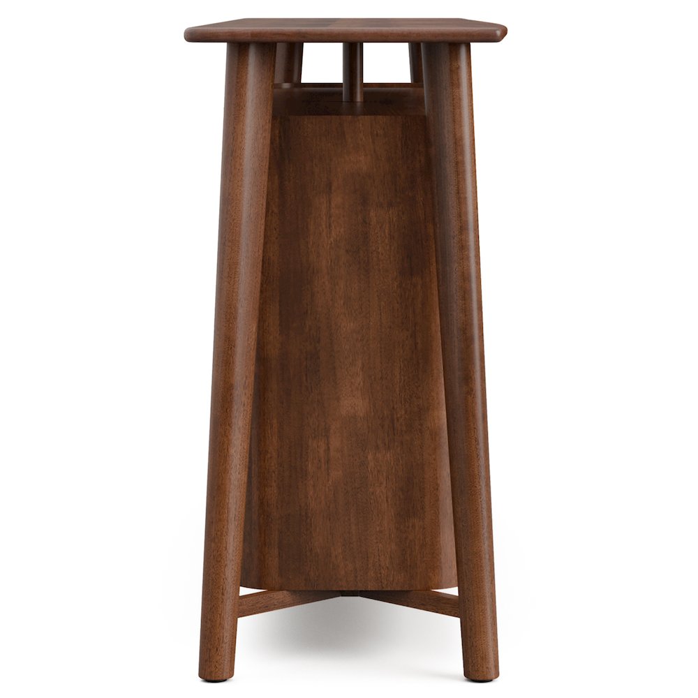 Pradan Rich Walnut Solid Wood 2-Drawer Dining Server