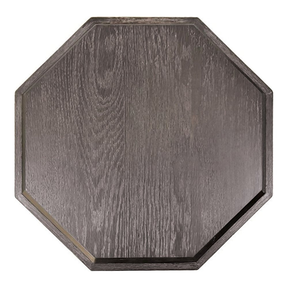 Ulan Modern Solid Wood Octagon End Table