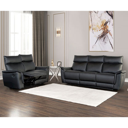 Telimate 2-Piece Leather Reclining Sofa Set