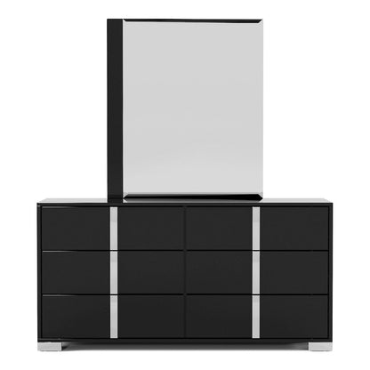 Jiar Modern 5-Piece Panel Bedroom Set with LED on Headboard