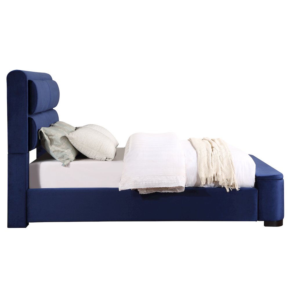 Fremont Contemporary Fabric Bed with Storage