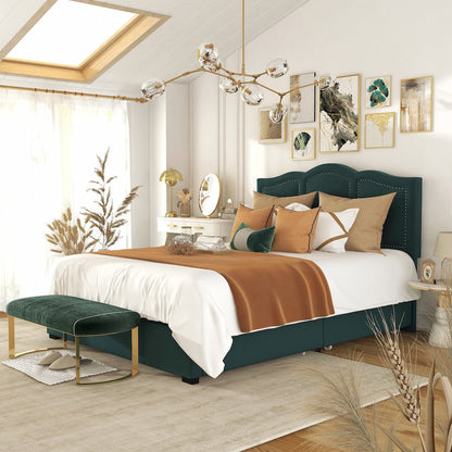 Alameda Fabric Upholstered Bed with Drawers