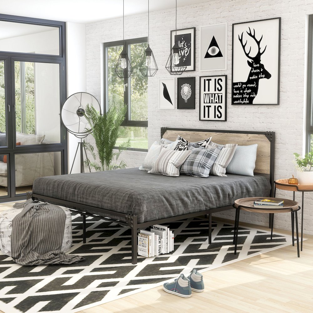 Budenholz Metal Platform Bed