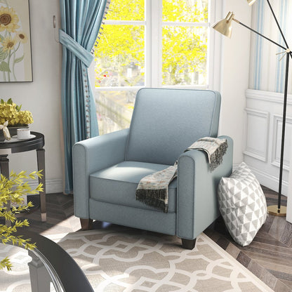 Ducee Transitional Fabric Push Back Chair
