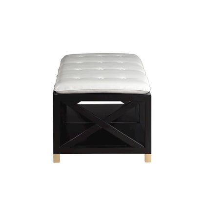 Tally 48.5" Wide Wood Bench with Removable Cushion
