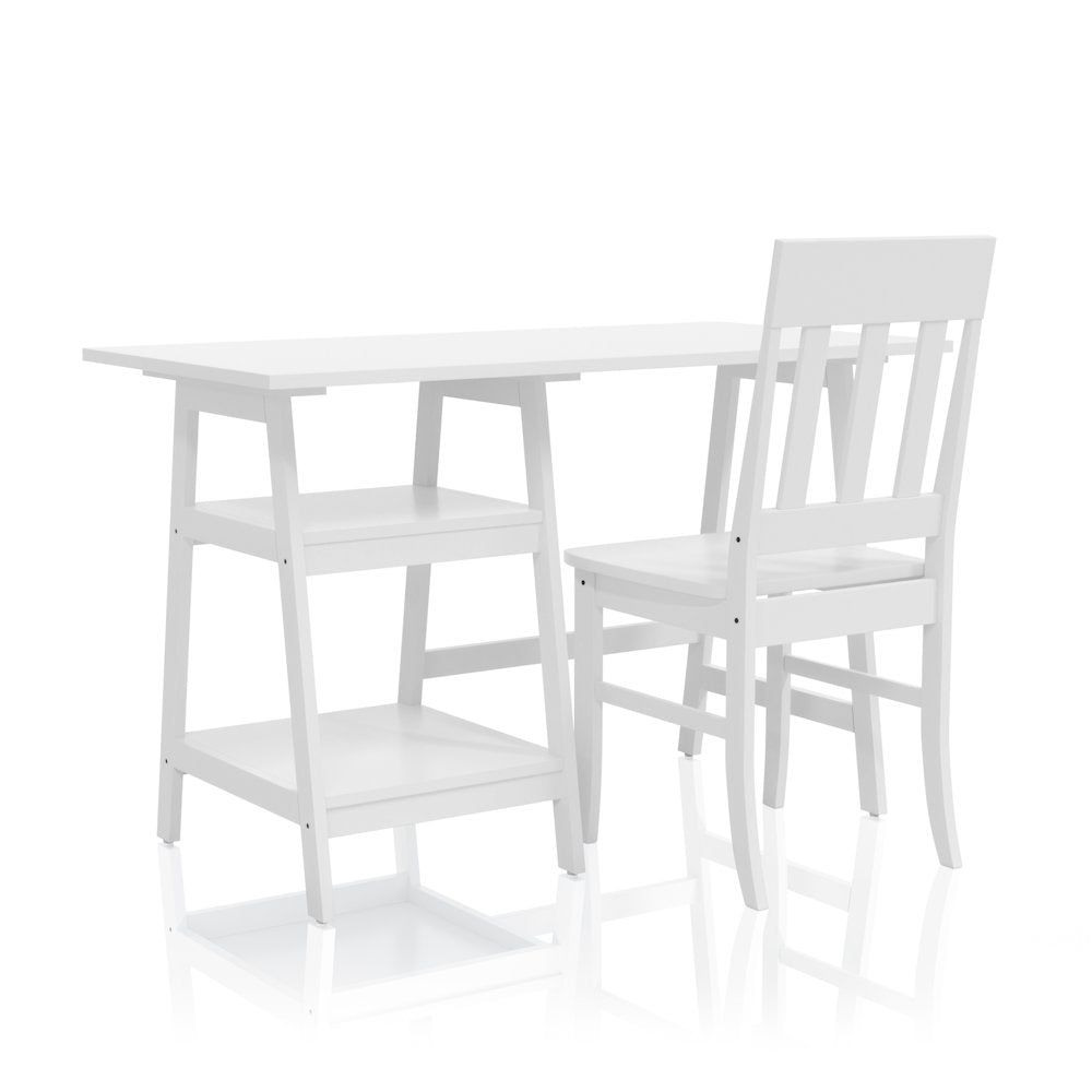 Prenna Wood 2-Piece Writing Desk and Chair Set