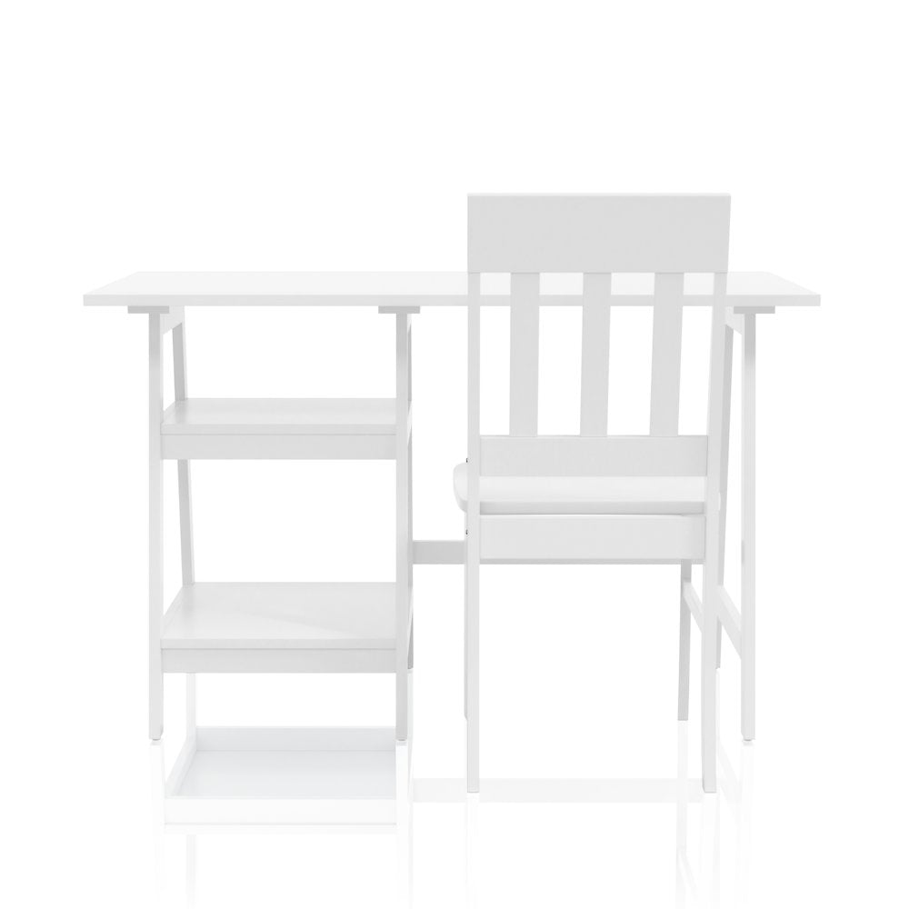 Prenna Wood 2-Piece Writing Desk and Chair Set