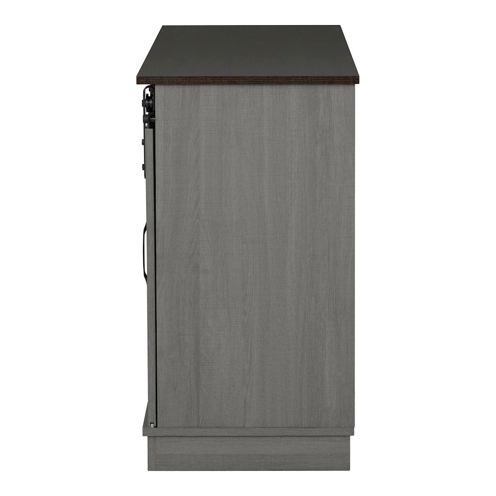 Gaia Farmhouse Wood TV Stand for TV's up to 56-inch in Grey