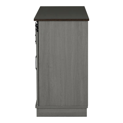 Gaia Farmhouse Wood TV Stand for TV's up to 56-inch in Grey